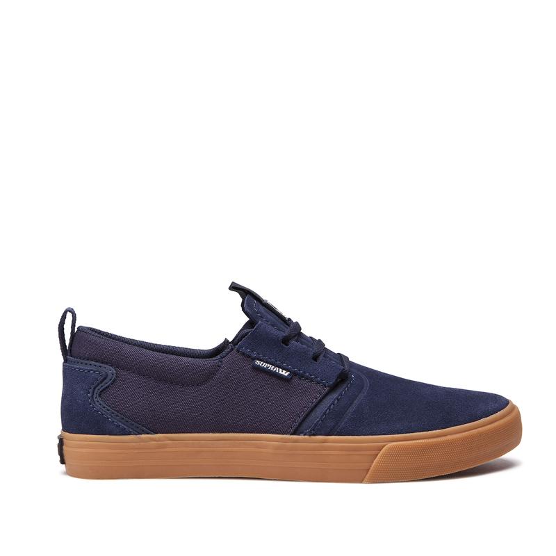 Zapatillas De Skate Supra Argentina Hombre - FLOW Azul Marino (ELHTI-9875)